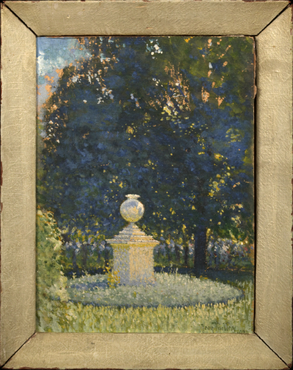 Appraisal: Jean Tesiller French fl ca - Luxembourg Gardens Paris an