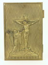 Appraisal: GILDED BRONZE DOOR - having applied raised figure of Christ