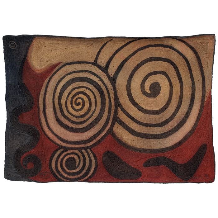 Appraisal: Alexander Calder weaving Number maguey fiber made in Guatemala woven