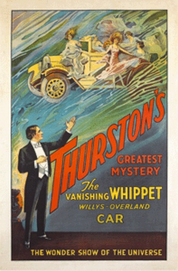 Appraisal: THURSTON Howard - Thurston's Greatest Mystery The Vanishing Whippet Willy-Overland