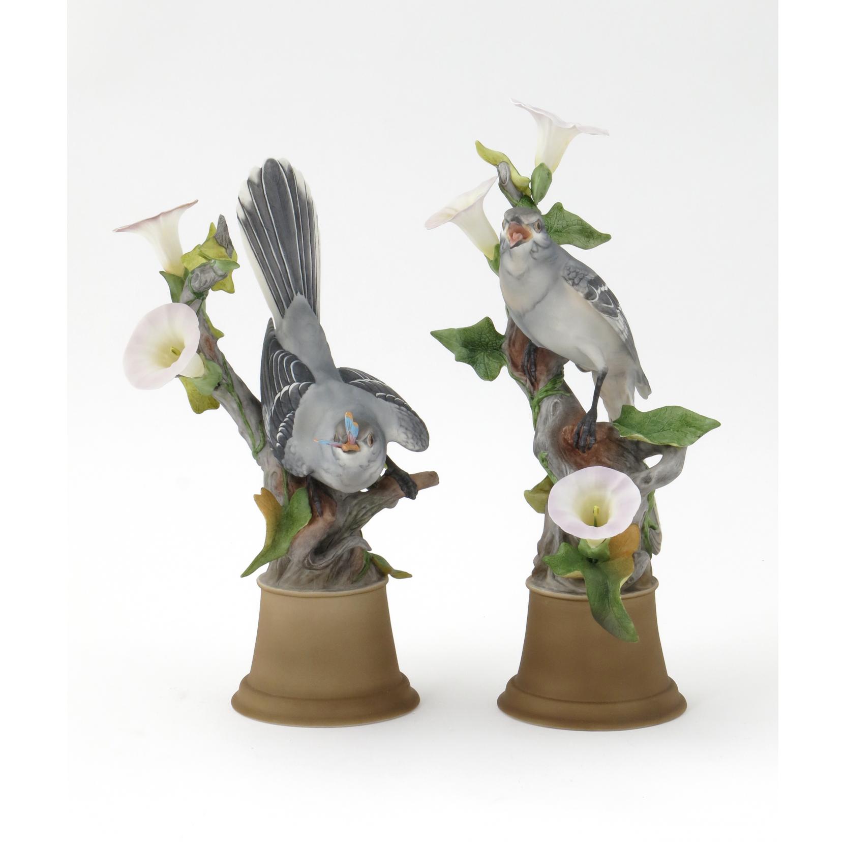 Appraisal: Boehm Porcelain Pair Mockingbirds Limited Edition marked on bottom each