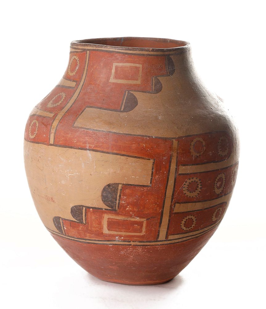 Appraisal: Zia Polychrome Water Jar ca Zia Polychrome Water Jar ca