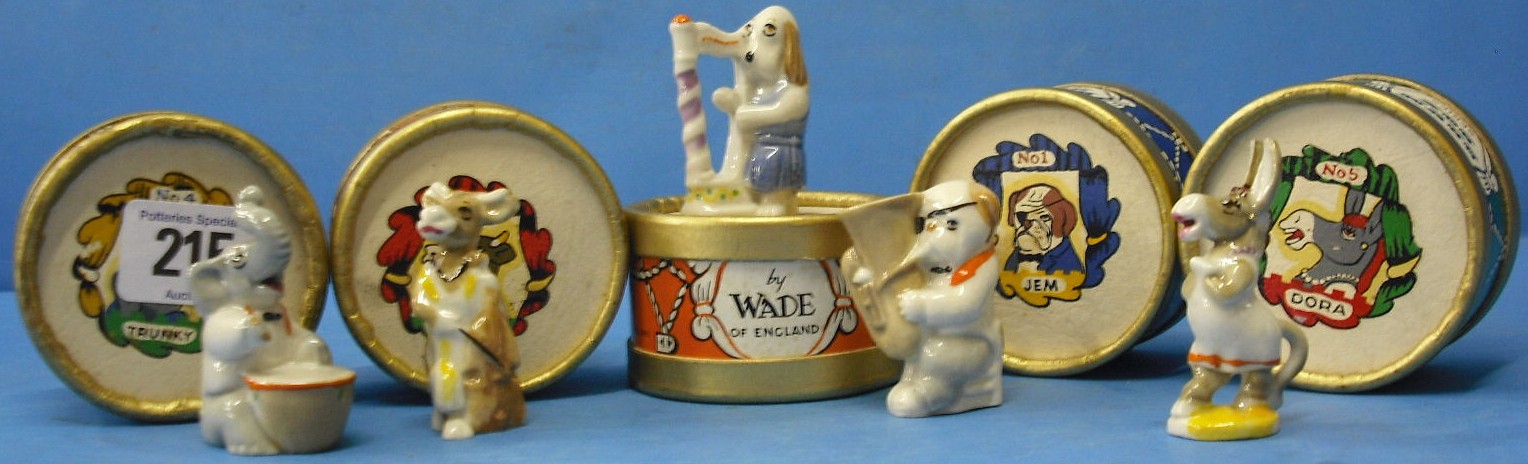 Appraisal: Set Wade Figures from the Drum Box Series comprising Dora