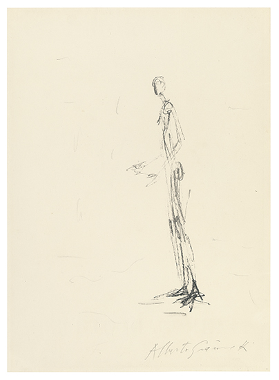 Appraisal: ALBERTO GIACOMETTI Homme debout Lithograph x mm x inches wide