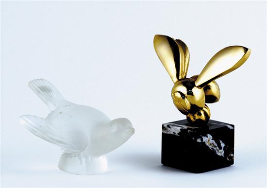 Appraisal: Small Lachaise and Lalique figures Gaston Lachaise after New York