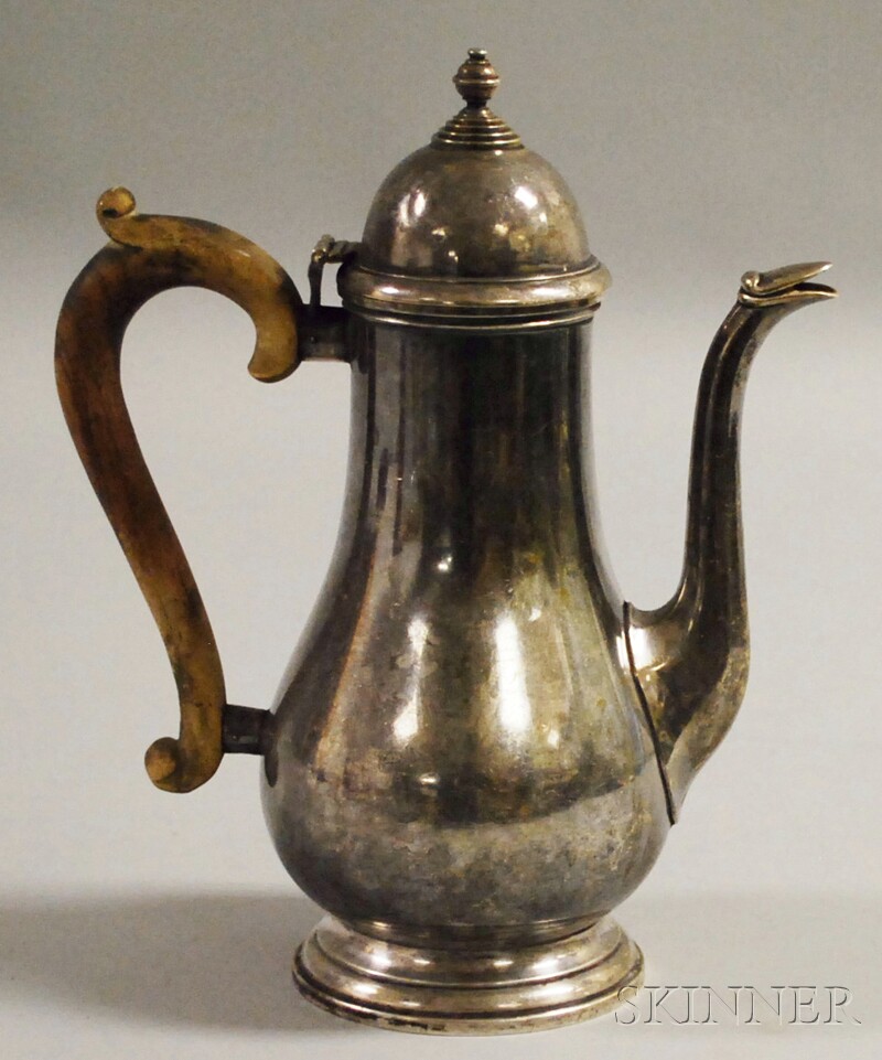 Appraisal: Gorham Sterling Silver Teapot baluster-form body with domed lid knopped