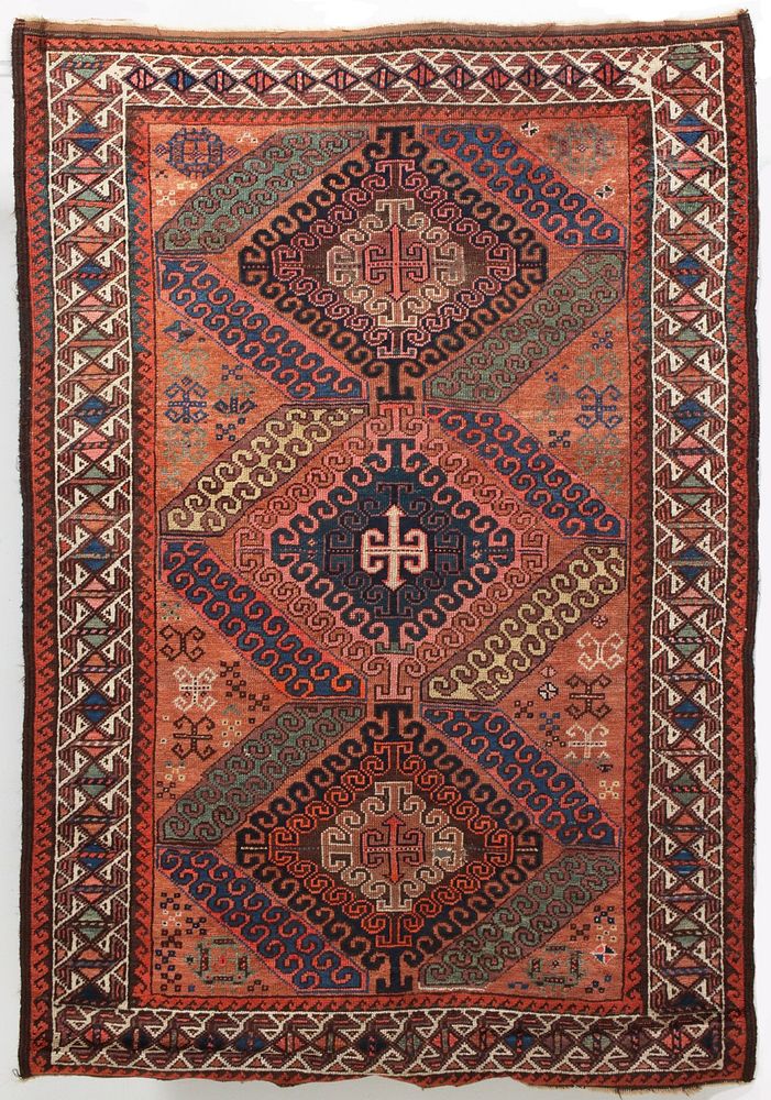 Appraisal: AN UNUSUAL TH CENTURY MUSHWANI BALOUCH RUG The three traditional