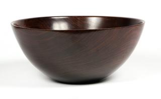 Appraisal: American wood turned bowl by Warren Atkins American wood turned