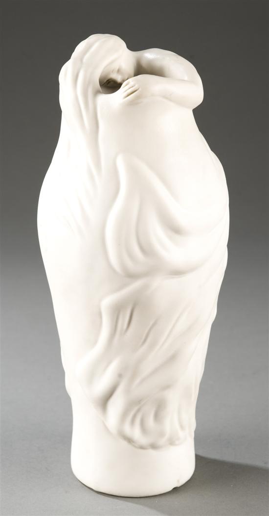 Appraisal: Van Briggle Lorelei vase in a white matte glaze Incised