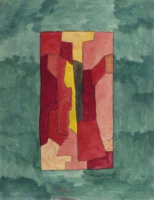 Appraisal: POLIAKOFF SERGE Moskau - Paris Composition Abstraite Watercolour over pencil