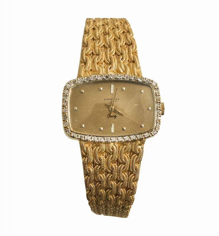 Appraisal: Longines Diamond k Watch Diamond k Longines ladies quartz watch