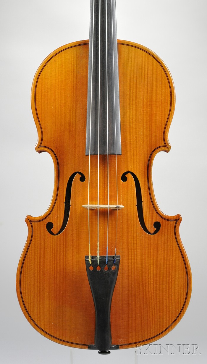 Appraisal: Modern Violin Ernst Heinrich Roth Workshop Erlangen bearing the maker's