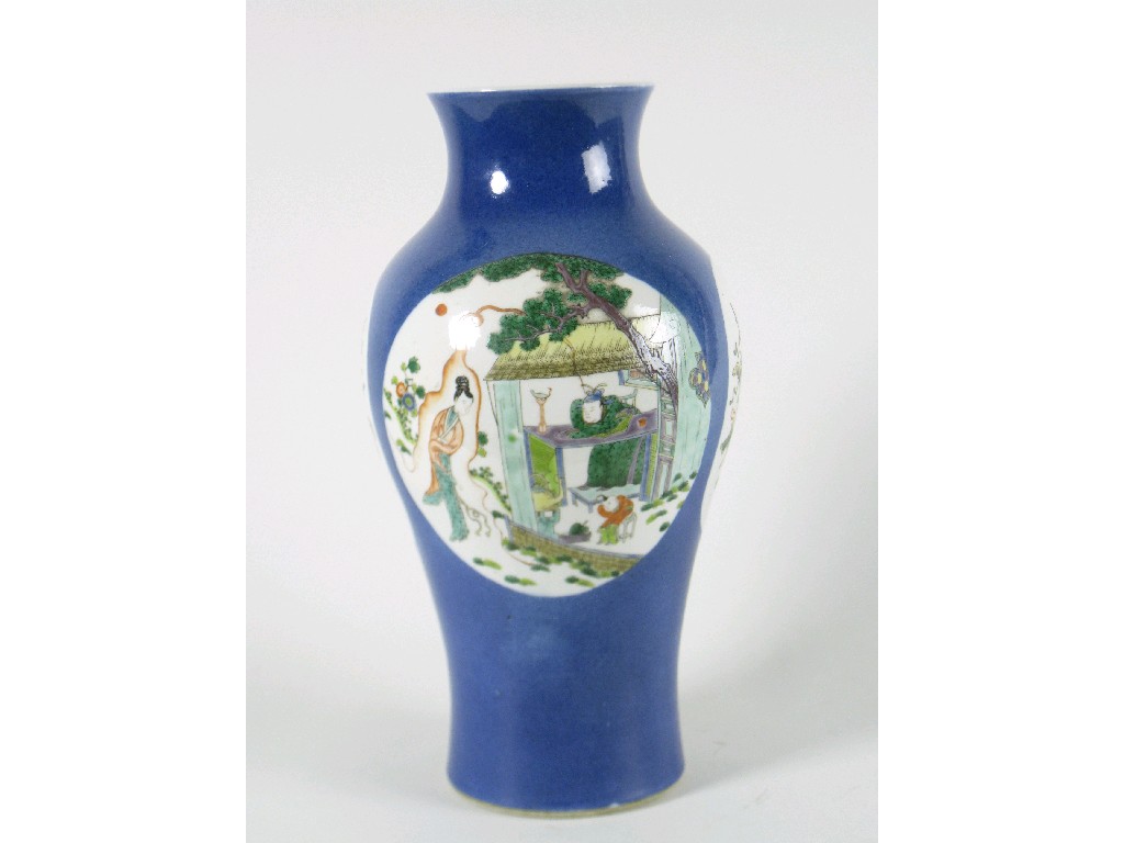 Appraisal: A Chinese inverted baluster Vase painted figures in reserves in