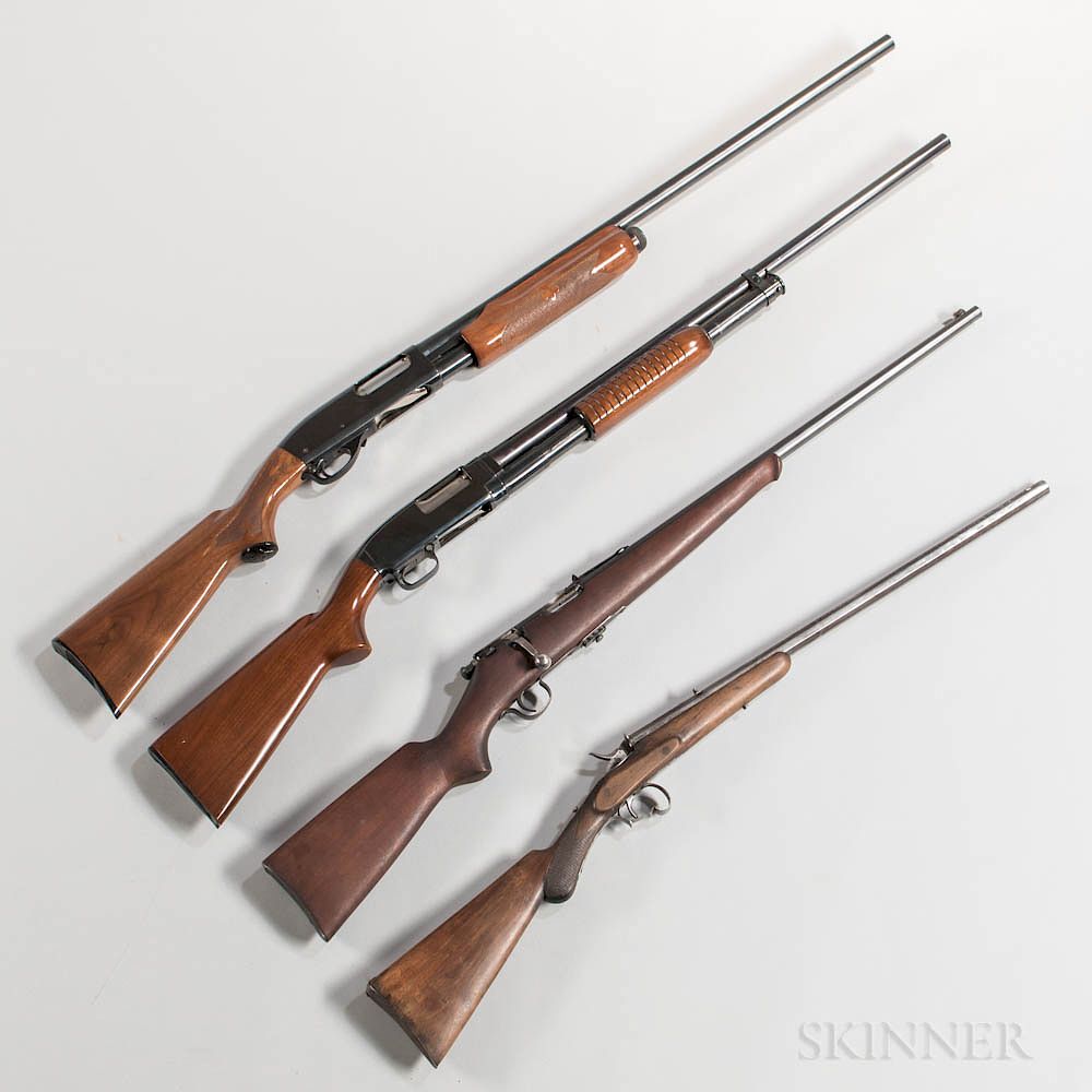 Appraisal: Two -gauge Shotguns and Two Caliber Rifles Two -gauge Shotguns