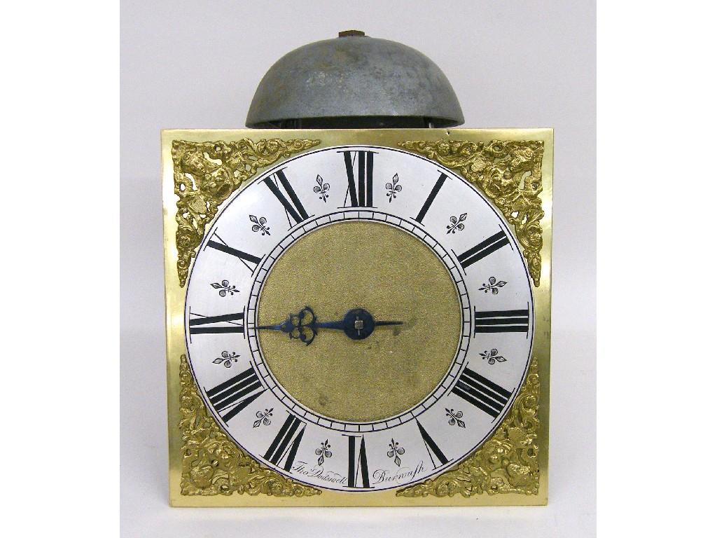 Appraisal: French brass two train mantel clock in the Egyptian taste