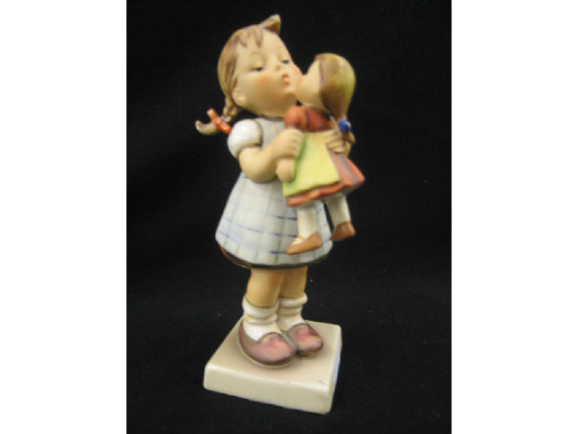 Appraisal: Hummel Figurine Kiss Me Goebel mark base chip