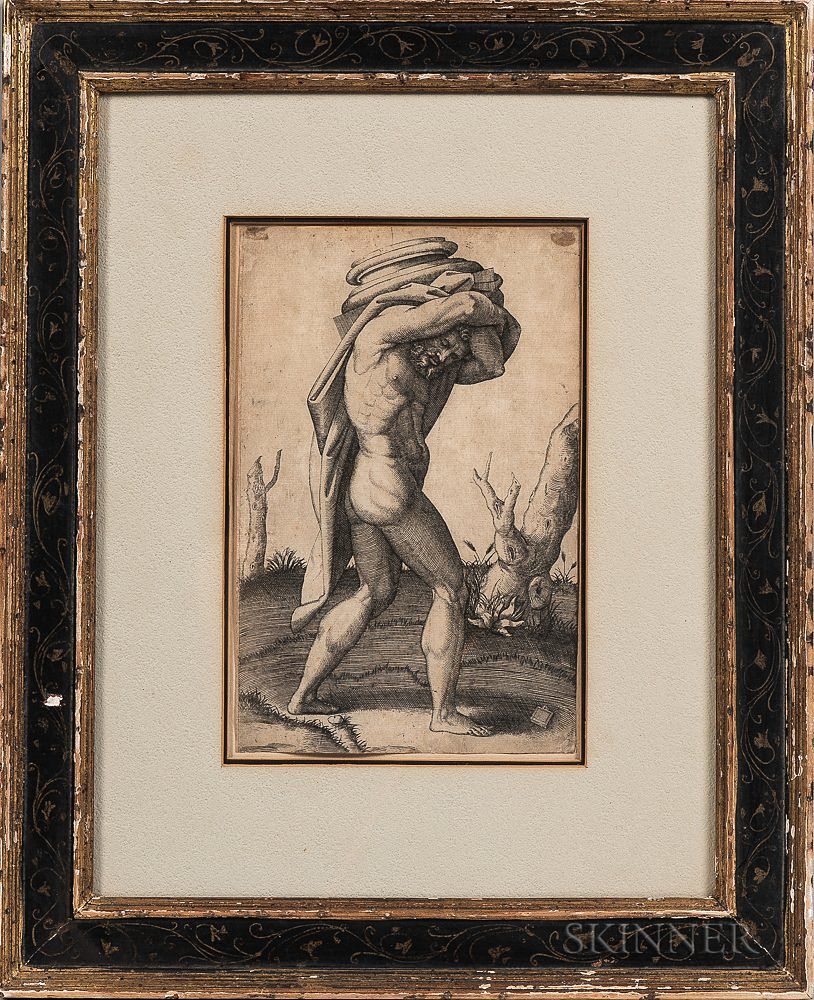 Appraisal: Marcantonio Raimondi Italian c - or His School Nude Man