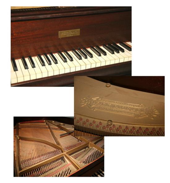 Appraisal: WILLIAM KNABE CO MAHOGANY BABY GRAND PIANO early th century