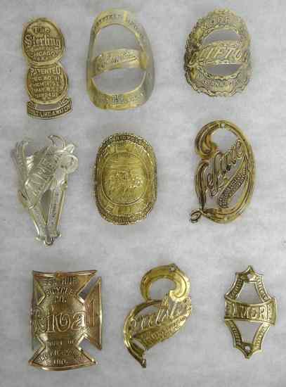 Appraisal: head badges