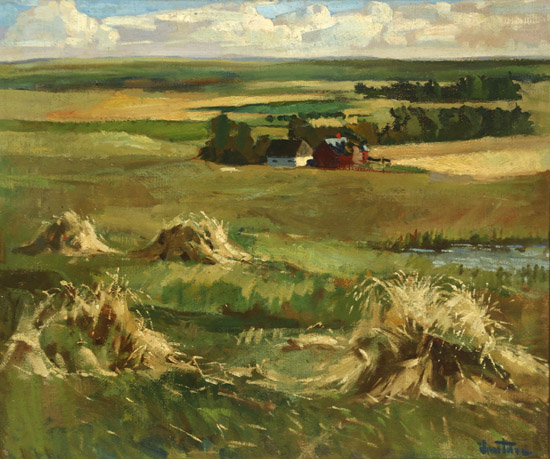 Appraisal: Mogens Vantore Erik M Christian Danish - Summer Fields with