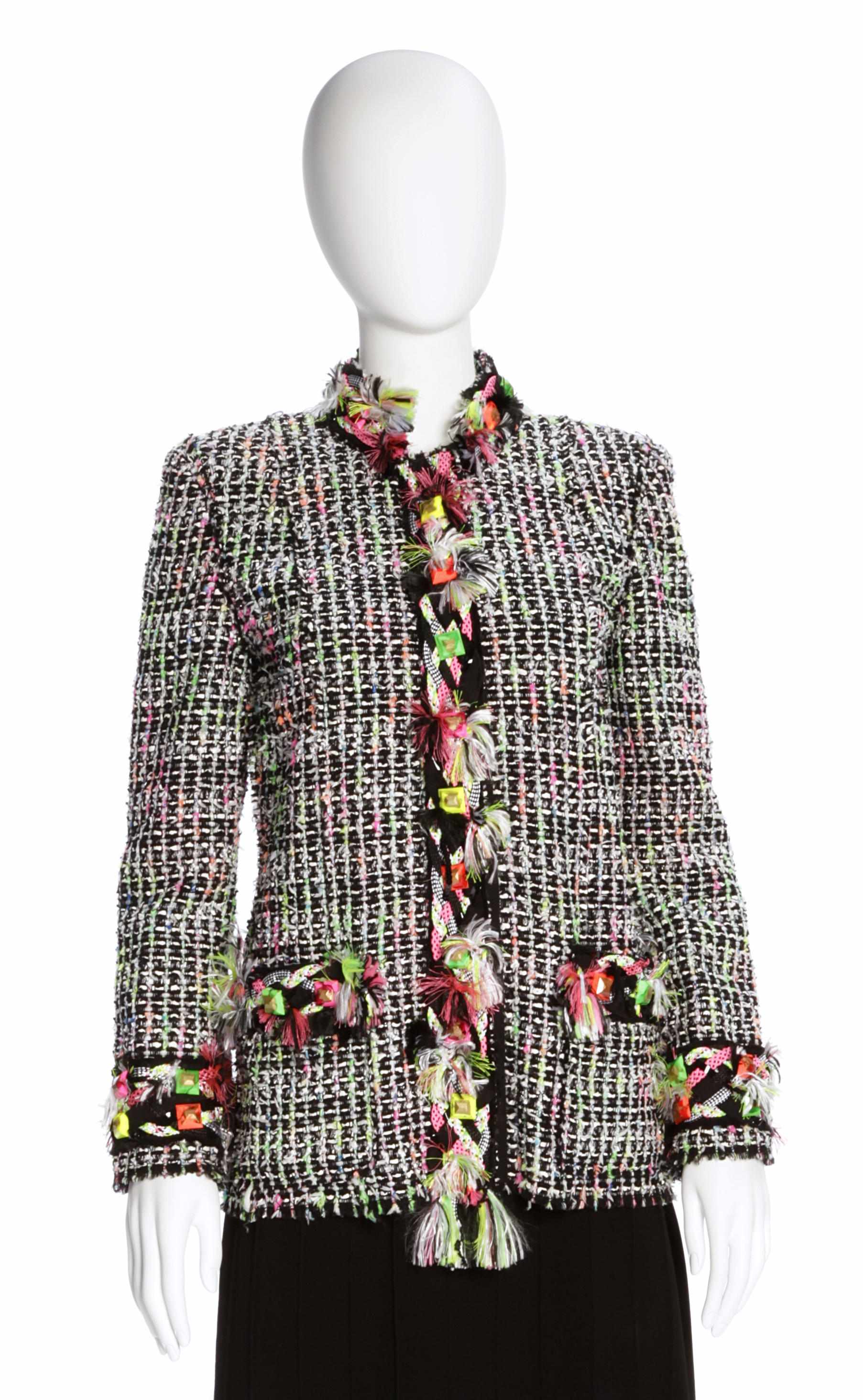 Appraisal: A Marc Jacobs multicolored boucl jacket size