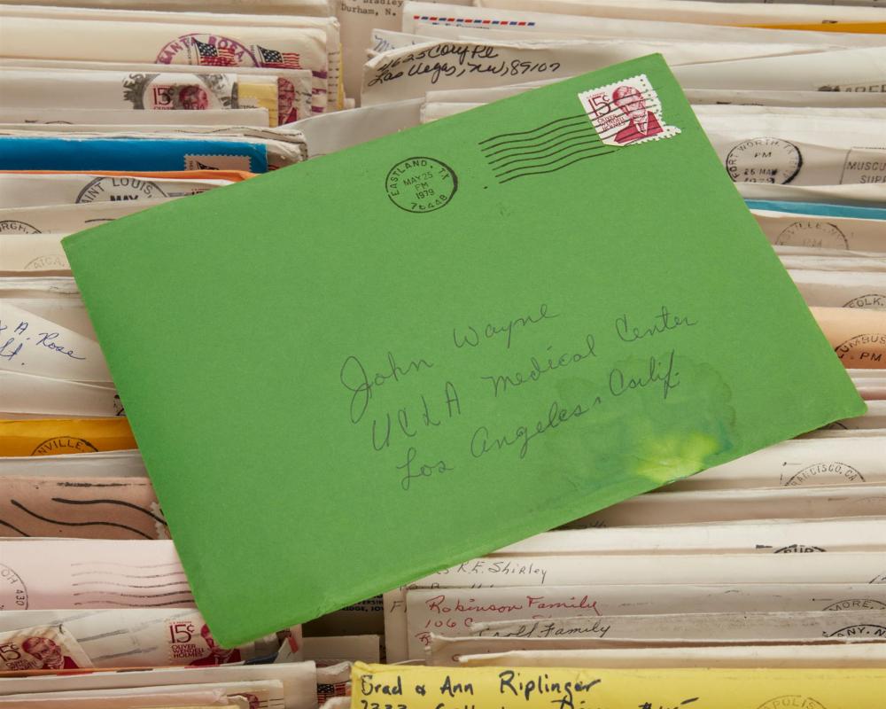 Appraisal: A large group of John Wayne fan mail May Comprising