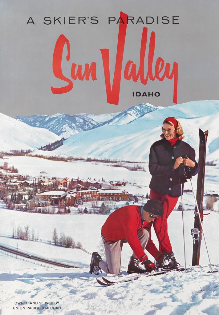 Appraisal: DESIGNER UNKNOWN A SKIER'S PARADISE SUN VALLEY IDAHO Circa s