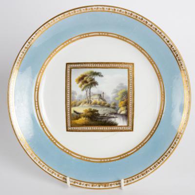 Appraisal: A Spode plate made for the Prince of Wales circa