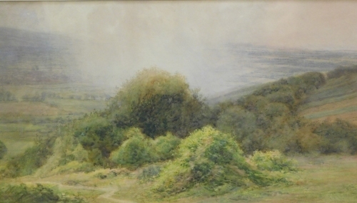 Appraisal: thC School Cloud burst over Nailsea watercolour unsigned attributed to