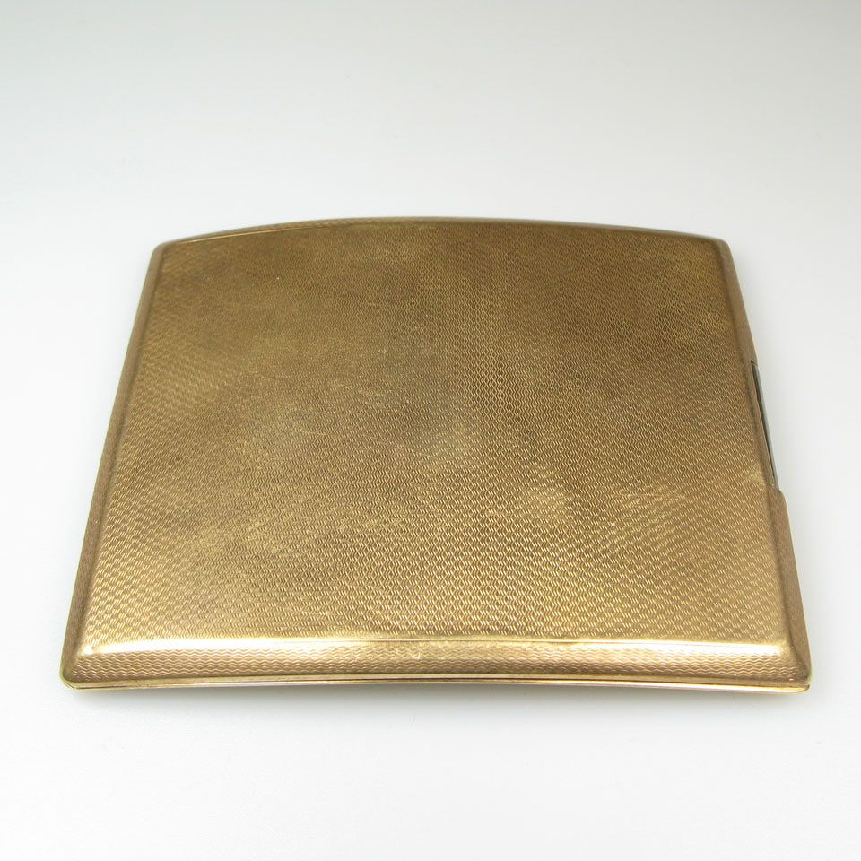 Appraisal: English k Rose Gold Cigarette Case g