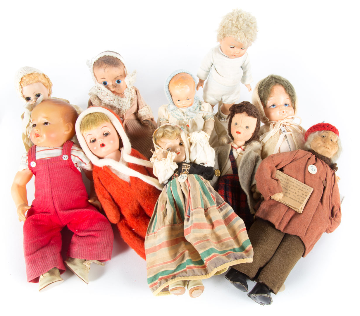 Appraisal: assorted small dolls including infants with outfits and others Condition