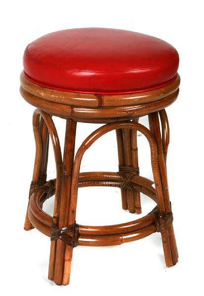 Appraisal: A bamboo stool height in diameter in