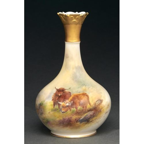 Appraisal: A Royal Worcester vase painted by H Stinton signed with