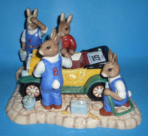 Appraisal: Royal Doulton Bunnykins Mechanics Tableau Just Like New DB Limited