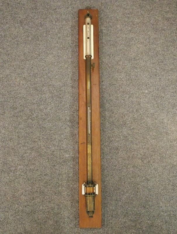 Appraisal: Fortin-type barometer An early th century English Fortin-type Marine barometer