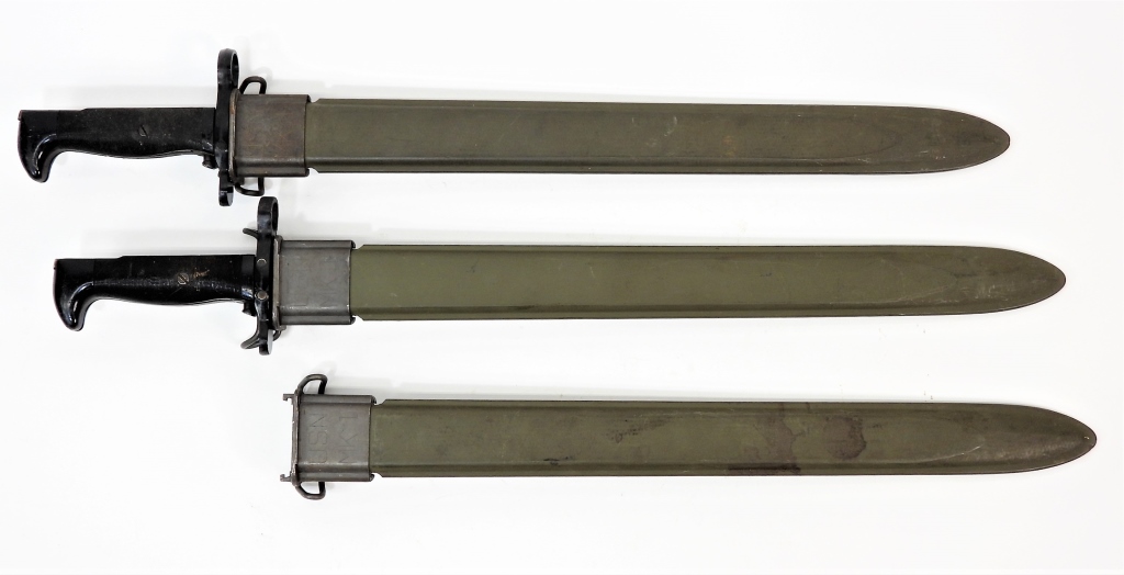 Appraisal: TWO WWII U S NAVY MARK TRAINING BAYONETS United States