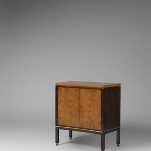 Appraisal: Edward Wormley American - Cabinet Dunbar USA walnut maple brass