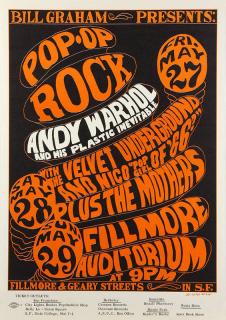 Appraisal: Bill Graham Vintage Rock Poster BG Wes Wilson American b