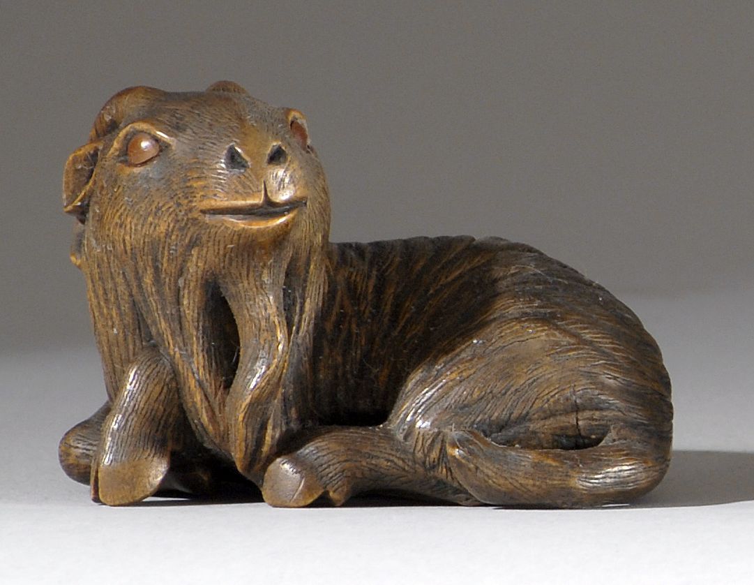 Appraisal: WOOD NETSUKE ContemporaryBy Shinzan Masanao In the form of a