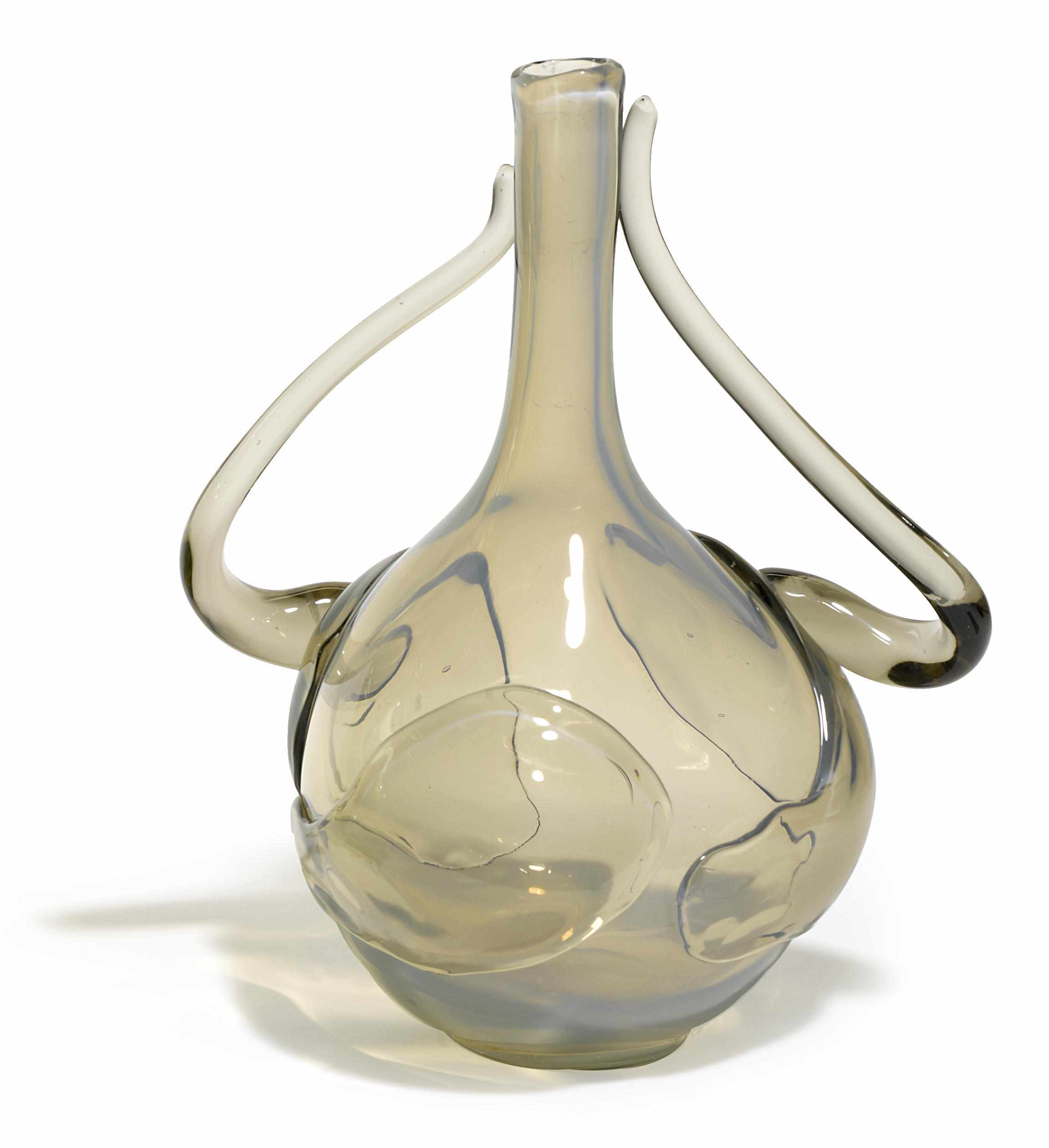 Appraisal: A Claire Falkenstein for Salviati glass vase circa with applied