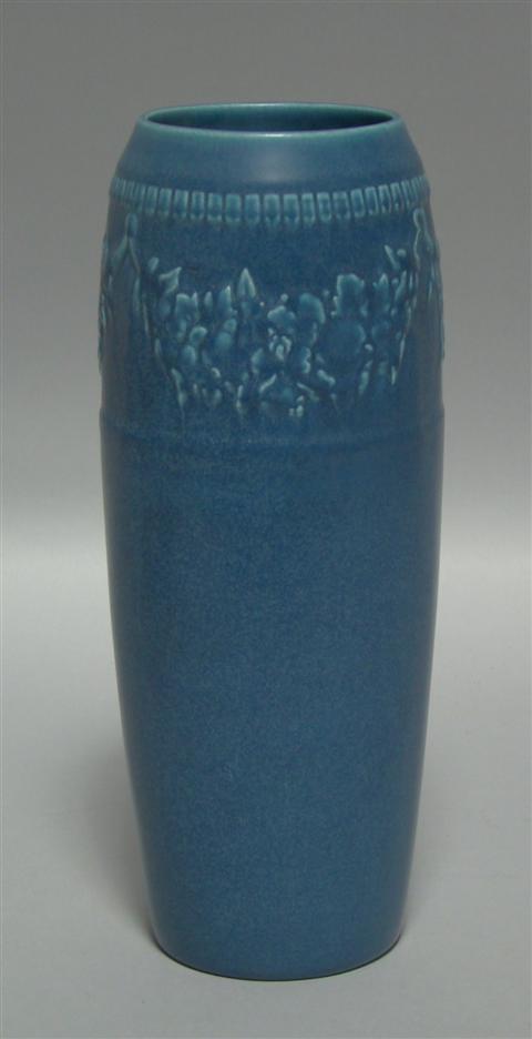 Appraisal: ROOKWOOD CYLINDRICAL VASE Impressed date slightly tapering the shoulder molded