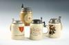 Appraisal: STEINS - Lot of four Mettlach steins - L with