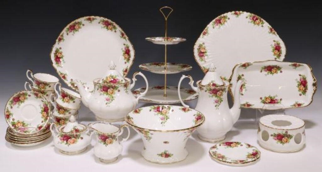 Appraisal: lot of Royal Albert porcelain tea and serving service in