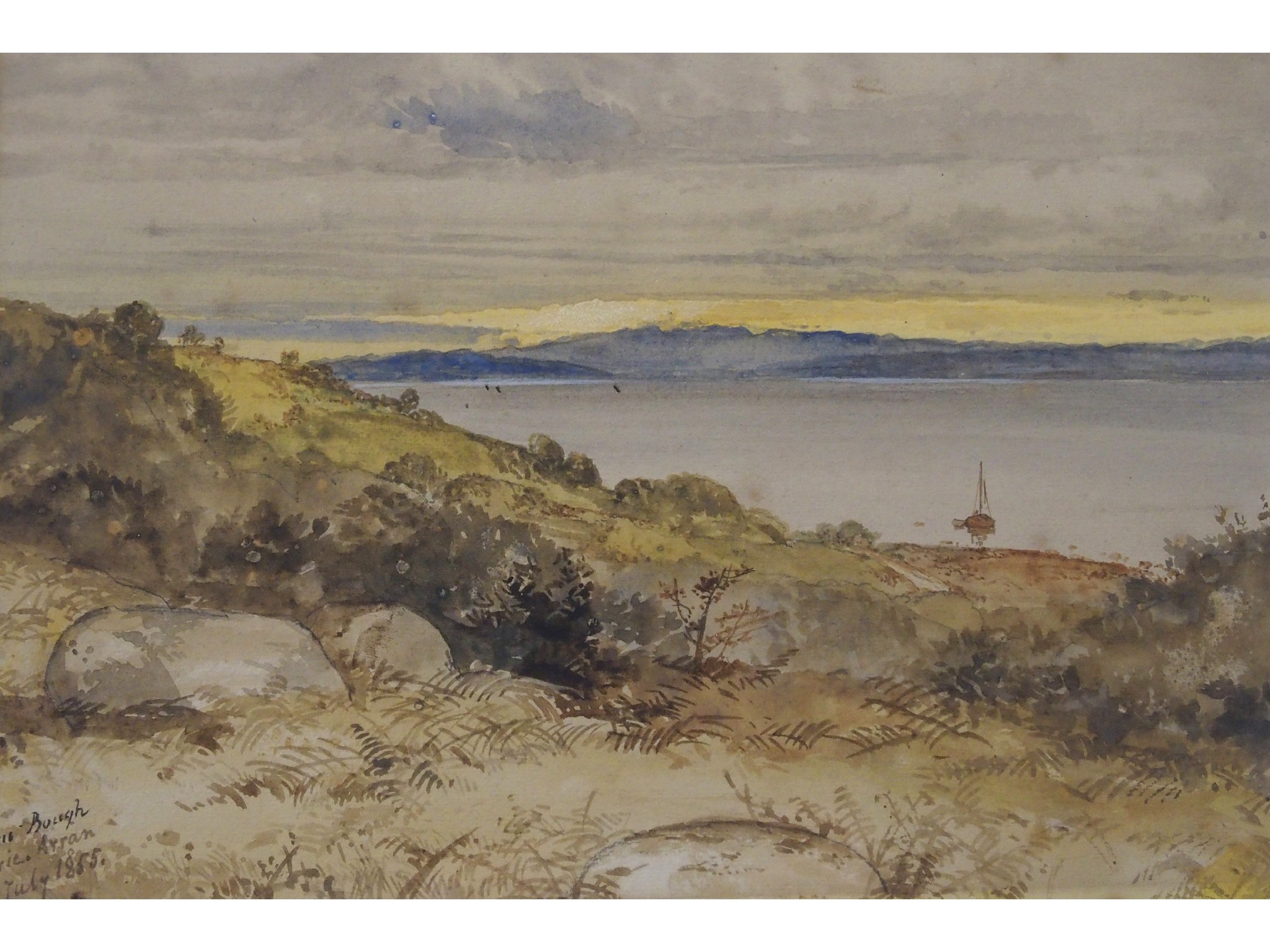 Appraisal: SAMUEL BOUGH RSA RSW Scottish - CORRIE ARRANSigned inscribed with