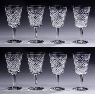 Appraisal: Waterford crystal 'Alana' water glasses h Set of Waterford crystal