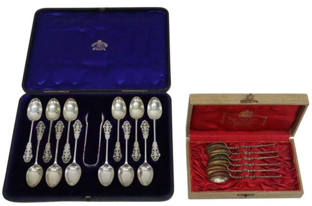 Appraisal: lot of English sterling silver flatware including piece sterling teaspoon