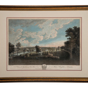 Appraisal: Four English Hand-Colored Landscape Engravings including two Views of the