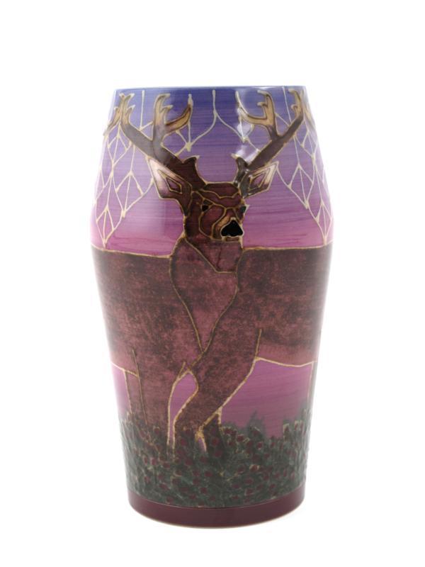 Appraisal: Deer a Dennis Chinaworks limited edition vase designed by Sally