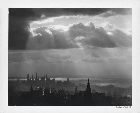 Appraisal: ALBOK JOHN - Wall Street and Lower Manhattan from the