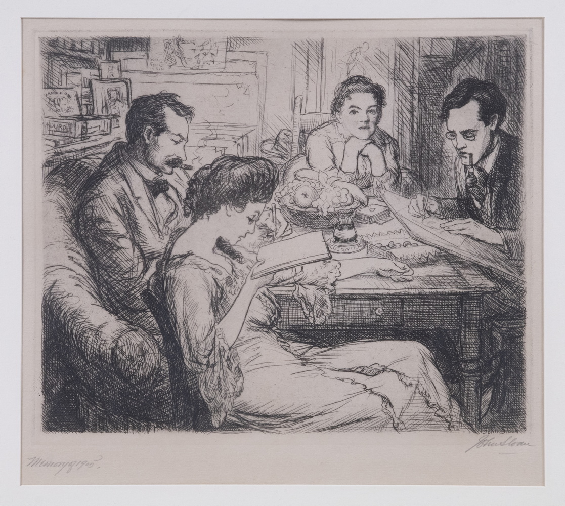 Appraisal: JOHN SLOAN NY - Memory etching signed titled and dated